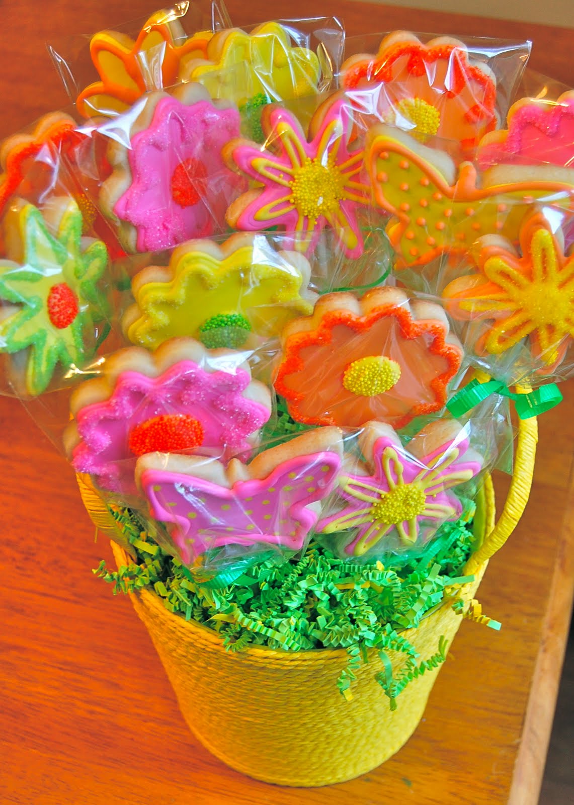 Chef Mommy Flower and Butterfly Cookie Bouquet