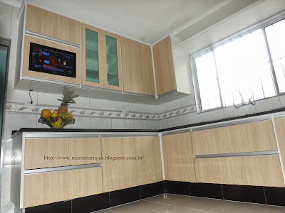 kitchen with tv built in