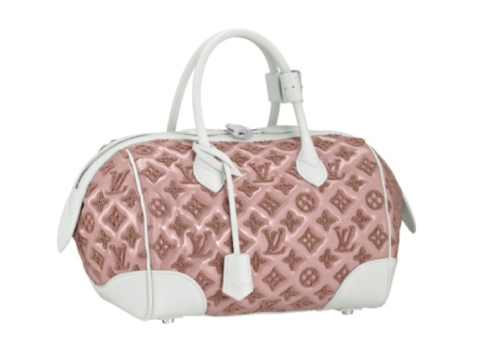 Louis Vuitton Rose Monogram Limited Edition Speedy Bouclettes Round Bag  Louis Vuitton
