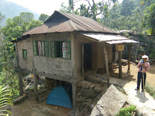 Local Khasi house in Nongriat village.