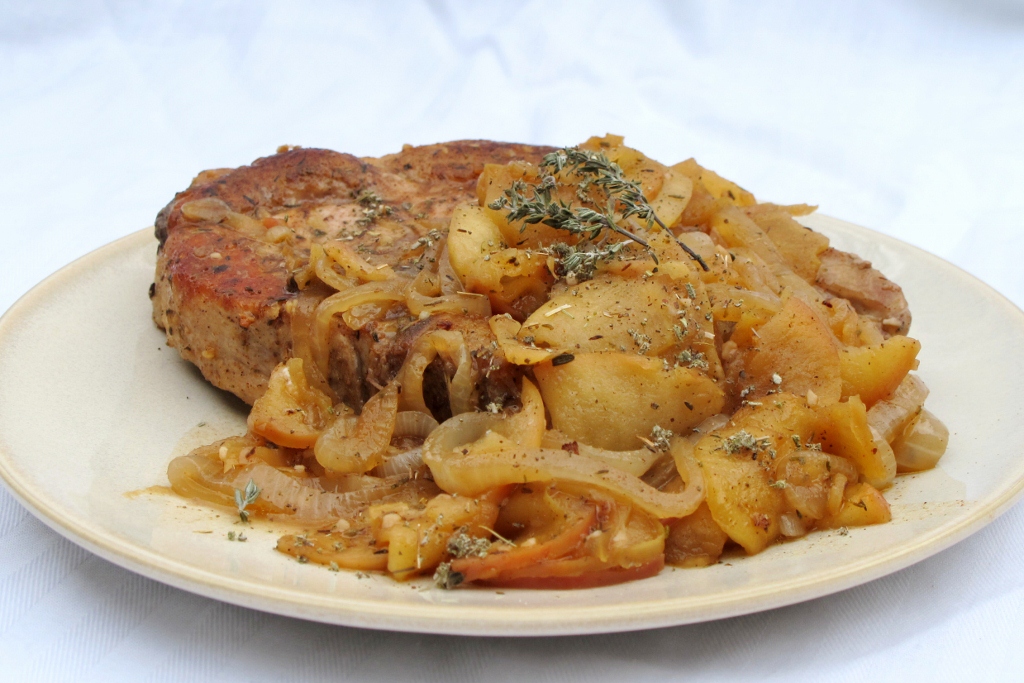 Cookin' for my Captain Apple & Sage Pork Chops