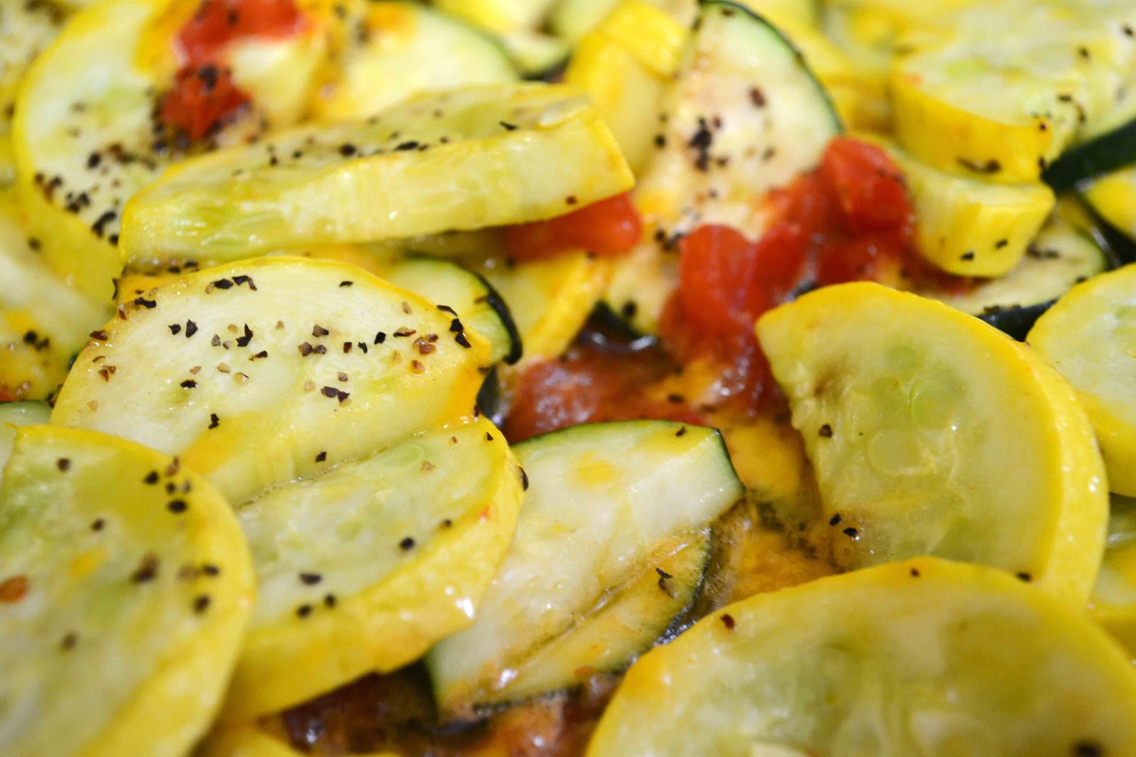 Babblings and More Baked Garlic Butter Zucchini