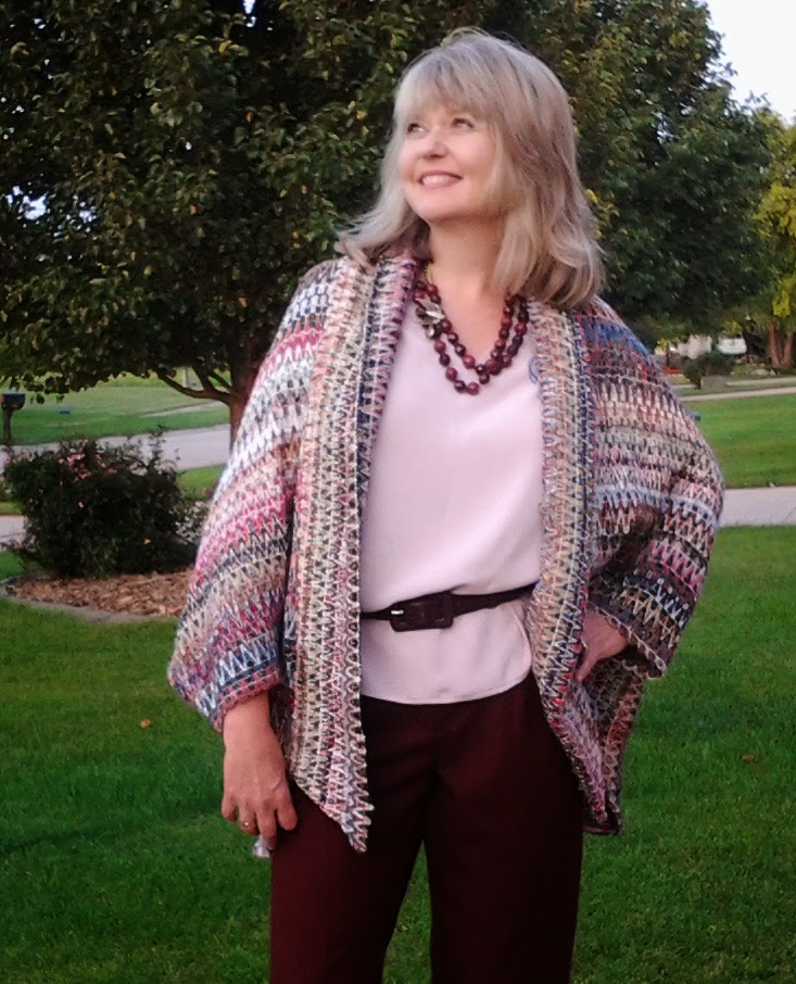 Cocoon Sweater Wrap from Butterick 6065 SewBaby News