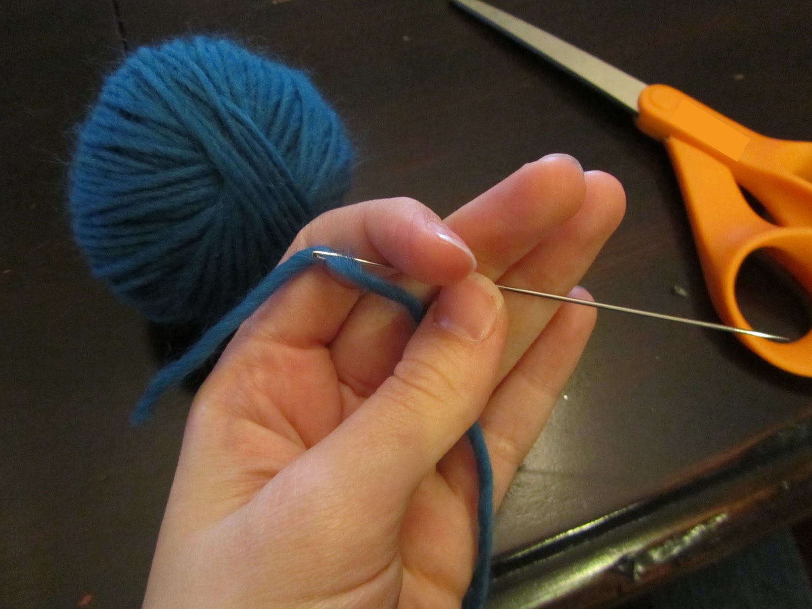 created blissfully Felt Dryer Balls Tutorial