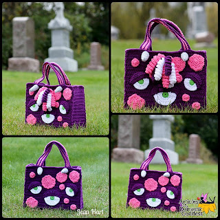 Purple Monster tote by Articles of a Domestic Goddess