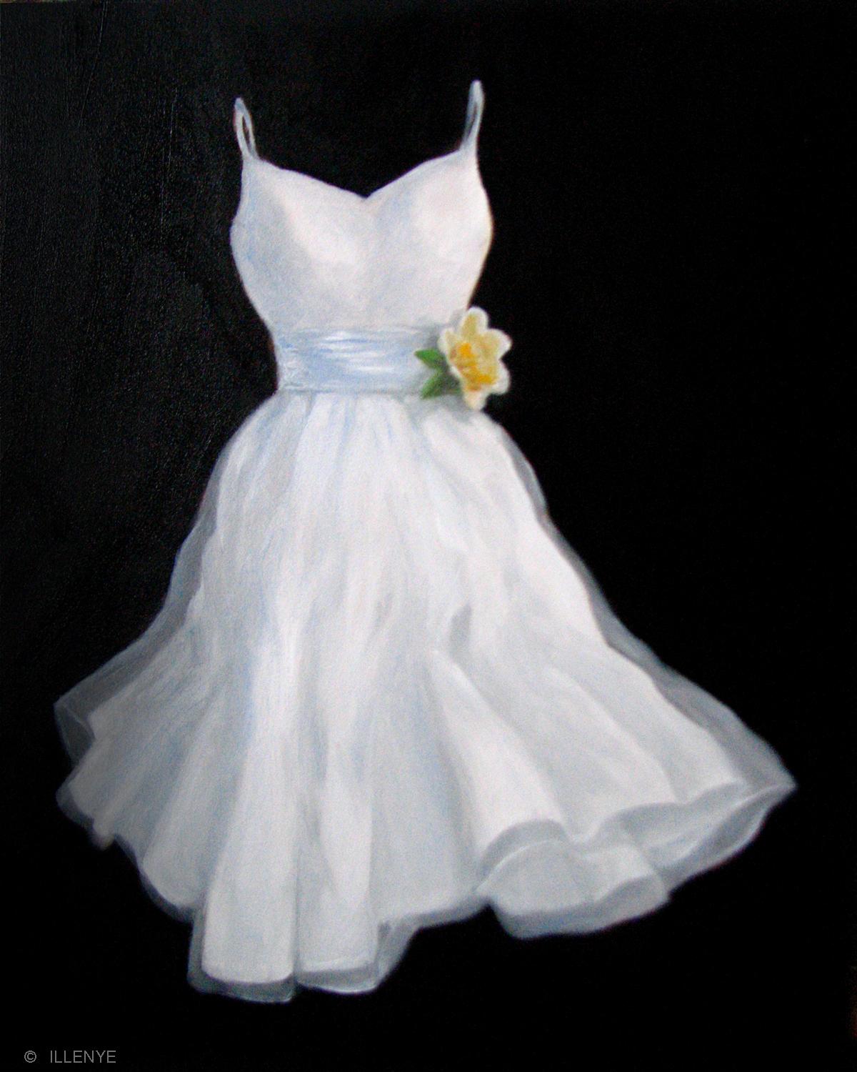 Sunny yet Depressing Afternoon(Private) 10x8+white+dress+with+peony