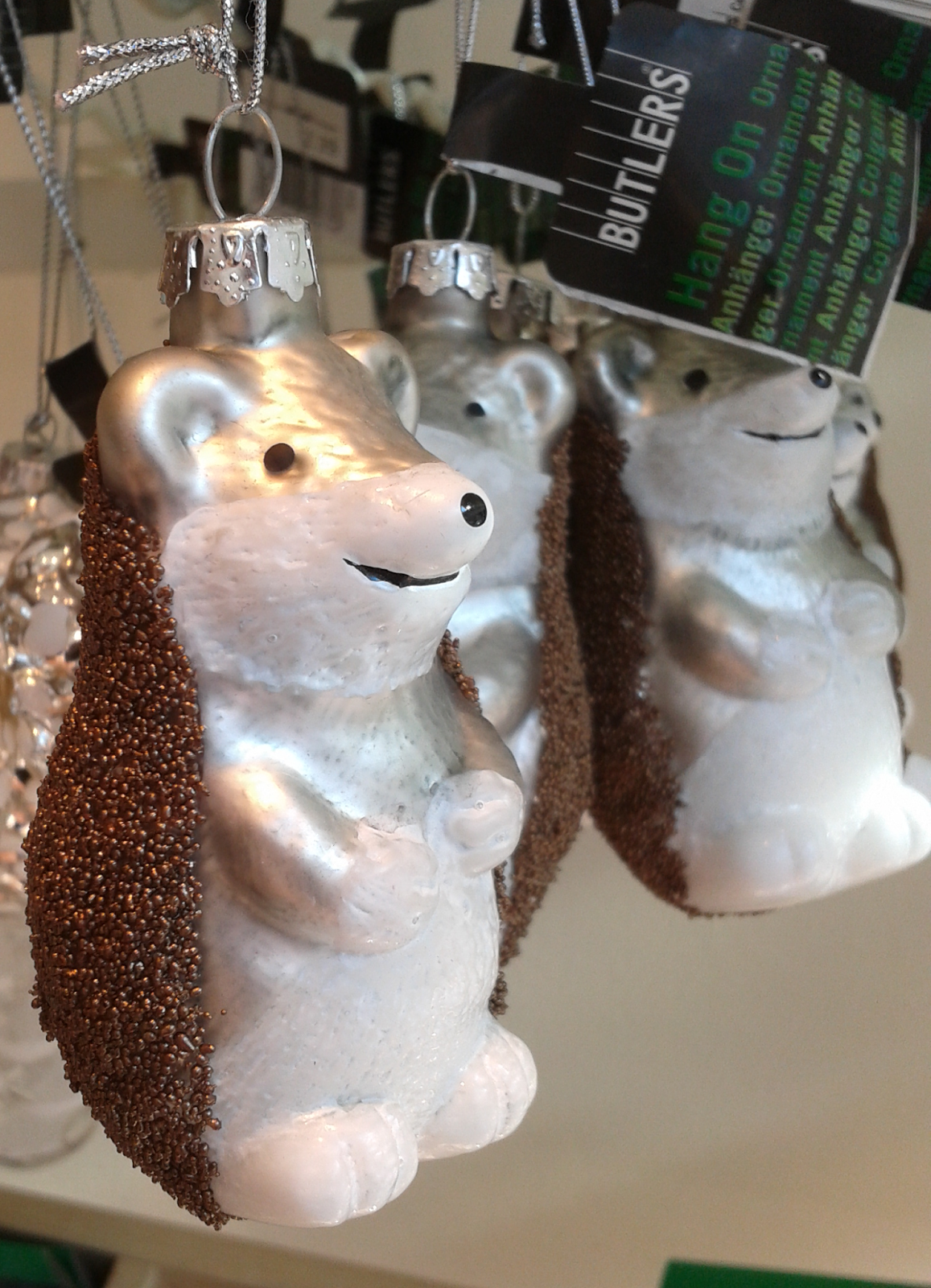 Hedgehog Christmas decoration