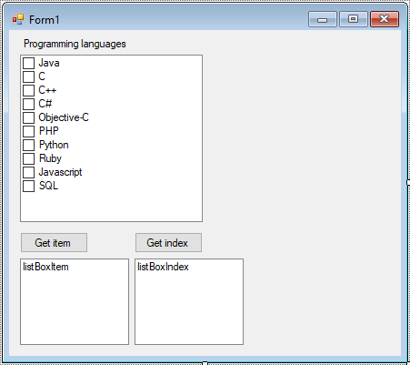 checklistbox in c#