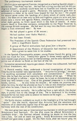 Nota sobre Arturito Pomar en el libro del Torneo de Ajedrez de Londres 1946 (2)