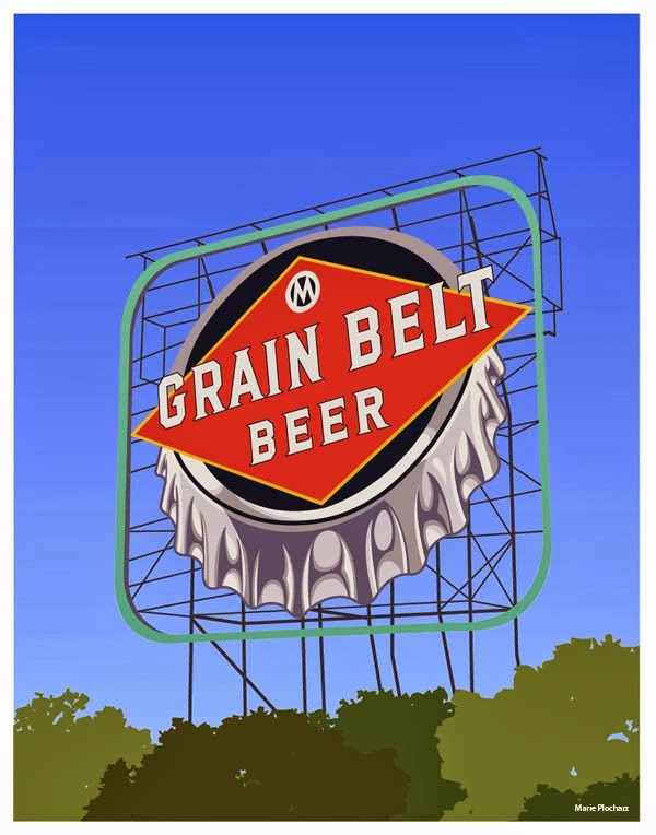365 Projects Giant Grain Belt Beer Sign Minneapolis Minnesota MN Roadside Attraction Travel
