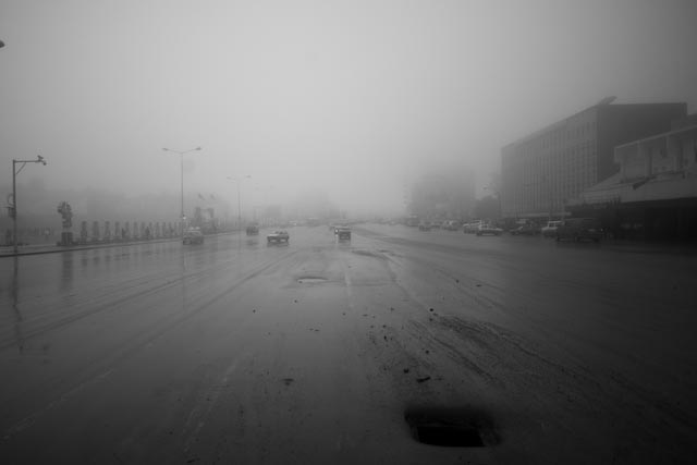 Ethiopian photographer Michael Tsegaye's street photography of rainy season in Addis Ababa