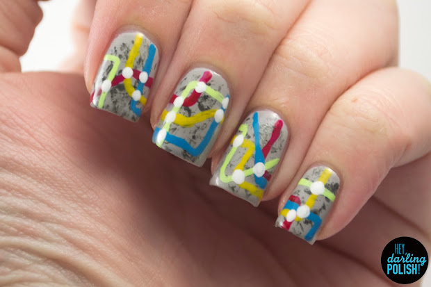 hey darling polish nail art