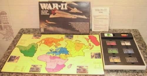 Brinquedos Raros - Jogo War II tabuleiro de encaixe Década de 1980