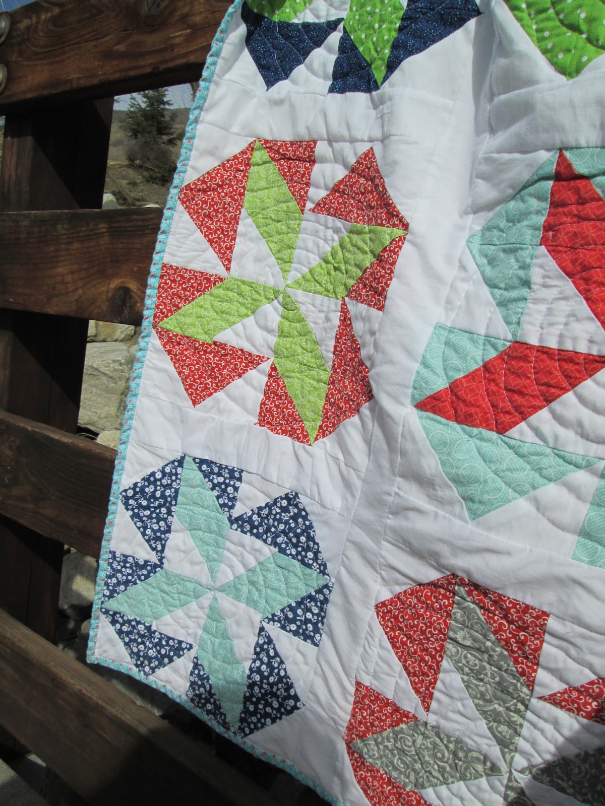 Quackadoodle Quilt Lime Ricki