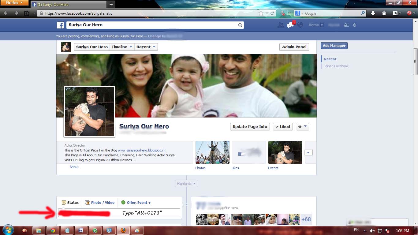 Simple Tech Tips Know Technology Can we Post Blank Status Update ON