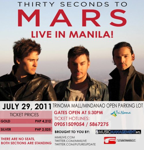 30 Seconds to Mars LIVE in Manila,30 Seconds to Mars LIVE in Manila @ Trinoma Mall, Picture, Image, Poster, Video