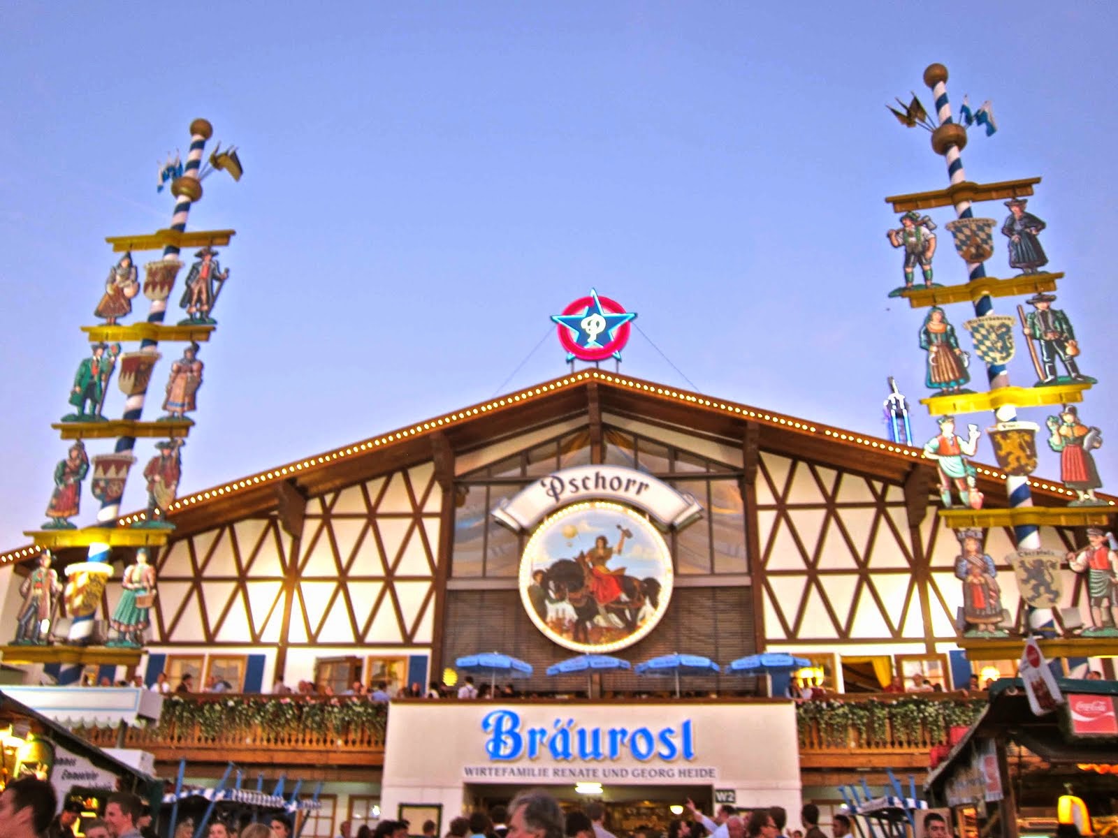 L'une des nombreuses brasseries sur le site de l'Oktoberfest