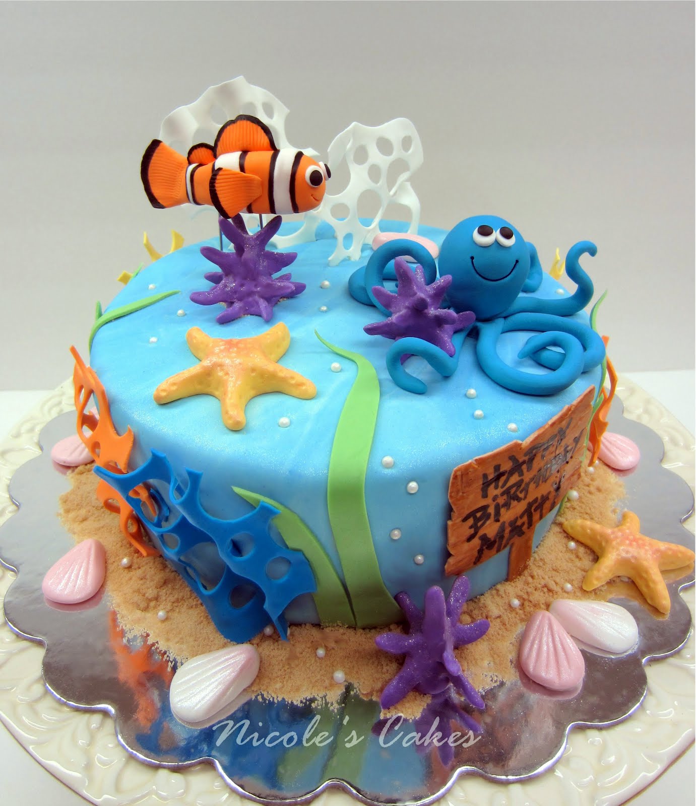 Confections, Cakes & Creations! 'Under The Sea' Birthday Cake.
