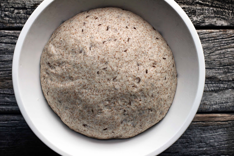 Milk and Honey Rye Bread with Pickle Juice and Caraway