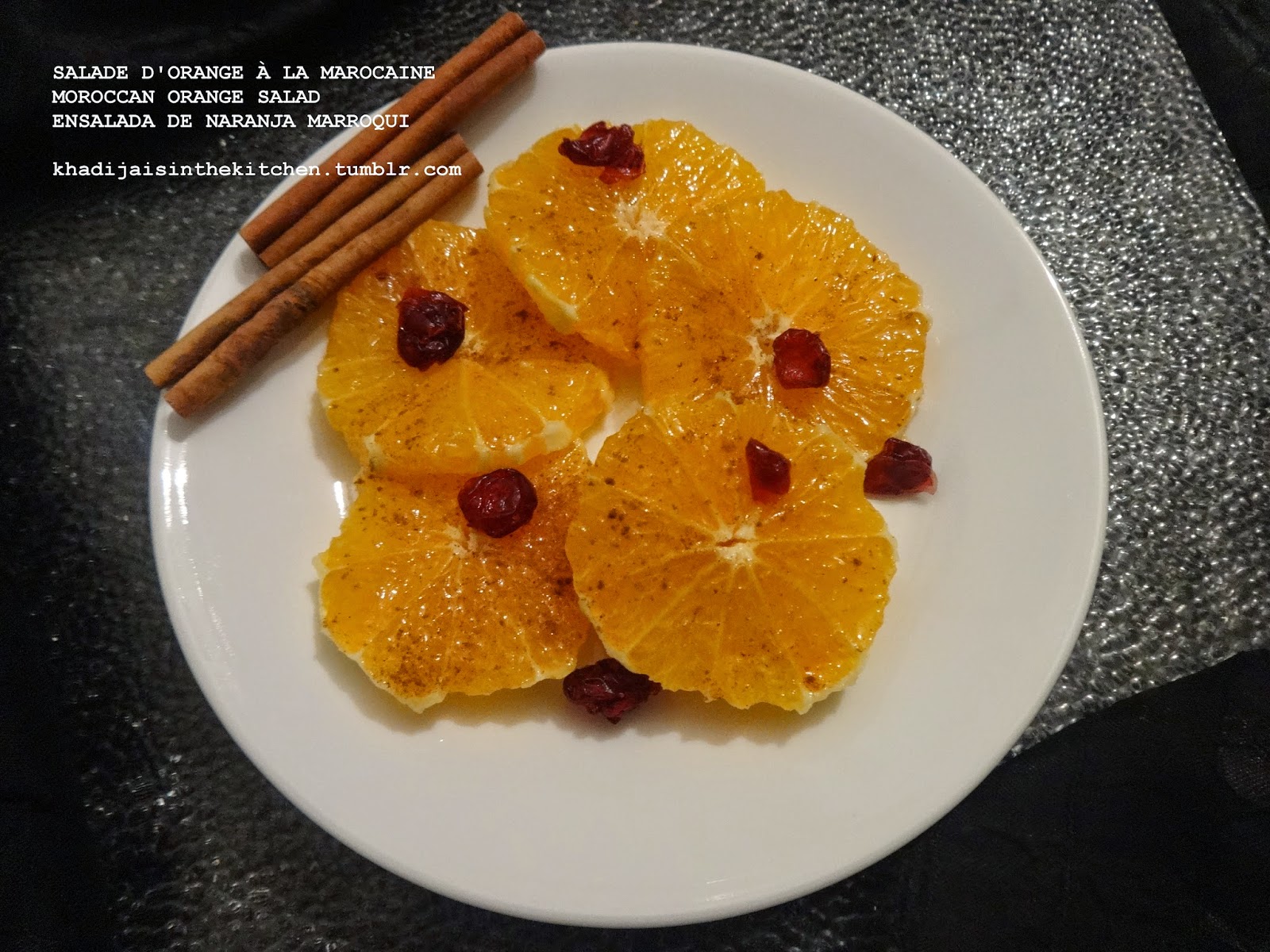 Salade D&#8217;orange À La Marocaine / Moroccan Orange Salad / Ensalada De Naranja Marroqui
