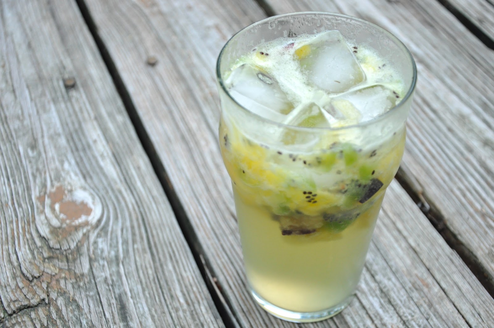 365 Days of DIY Plum, Kiwi, Pineapple Cocktail