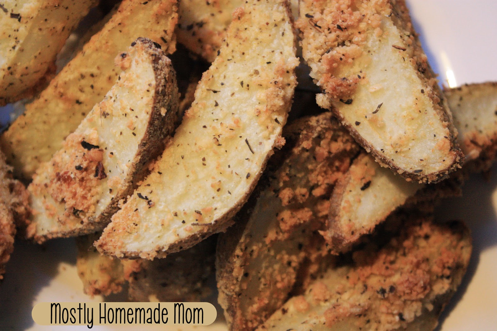 Italian Parmesan Potato Wedges Mostly Homemade Mom