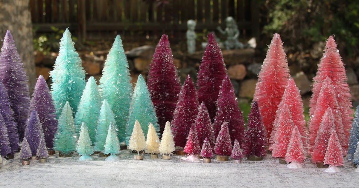 Isa Creative Musings Bottle Brush Tree Vintage Look