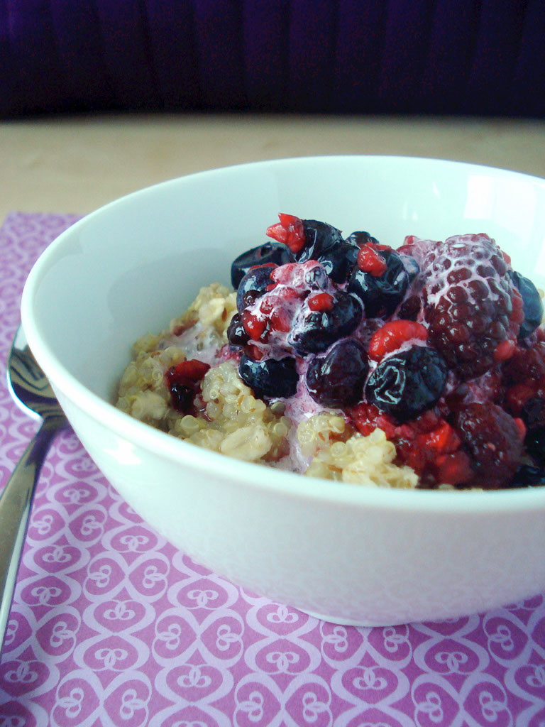 Sweet Treats & Healthy Eats Berries and Quinoa Hot Cereal