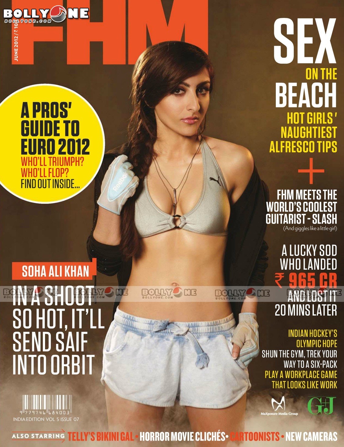 Soha ali khan showing navel in workout gear - Bollywood babes MAGAZINE COVERS- who strikes your fancy? 