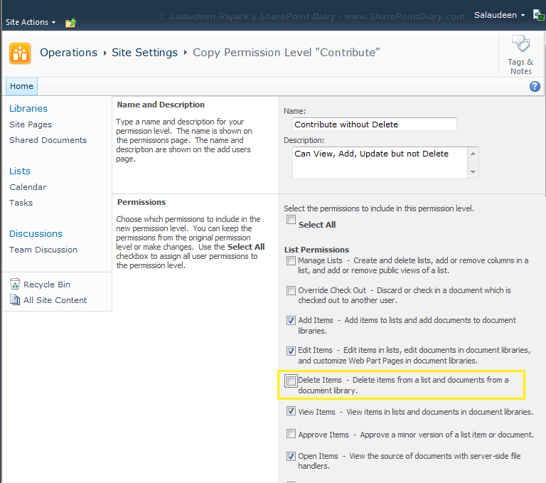 sharepoint 2010 change permission level sharepoint 2010 change permission level