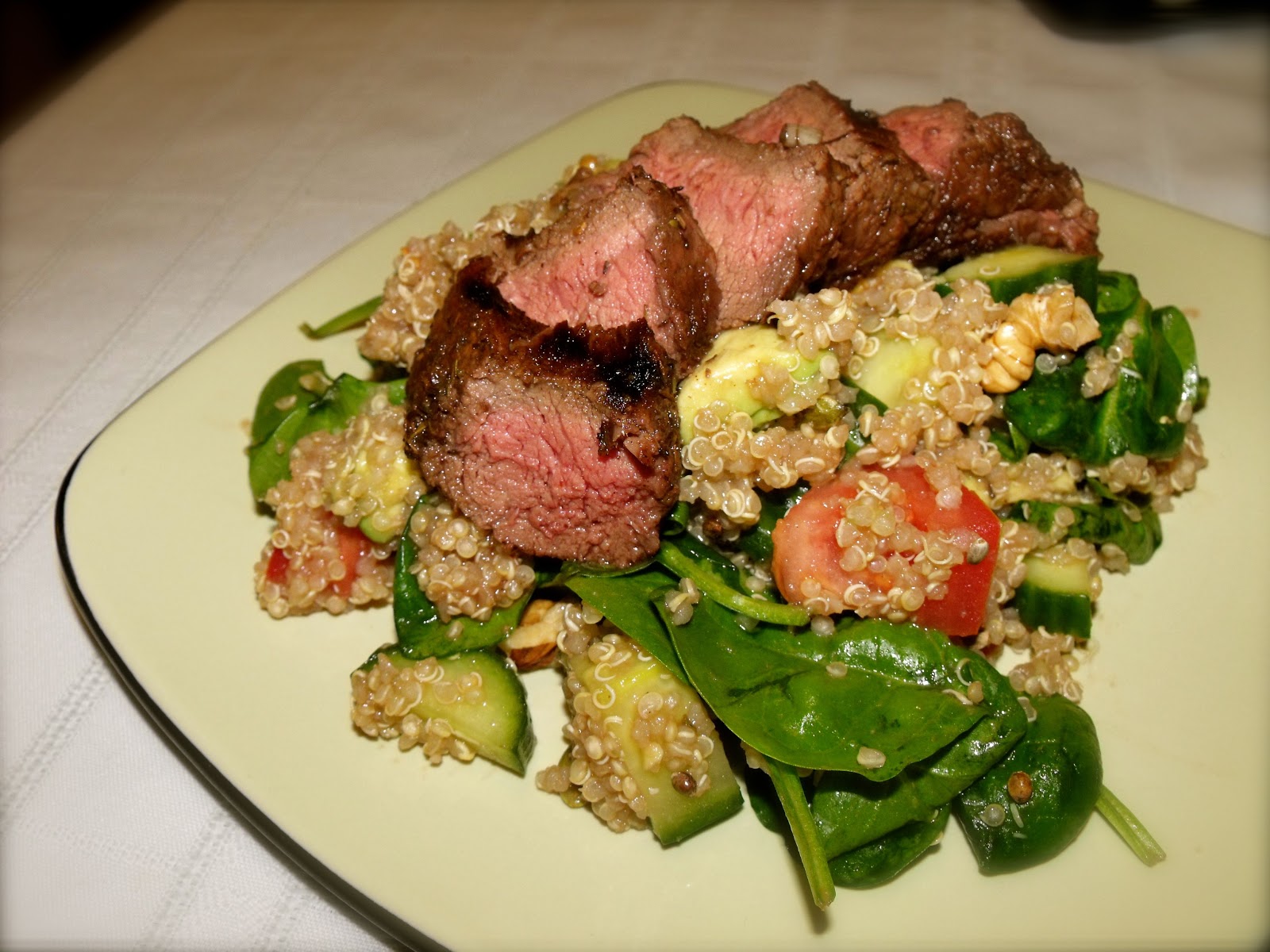 The Oily Option Balsamic Steak and Quinoa Salad