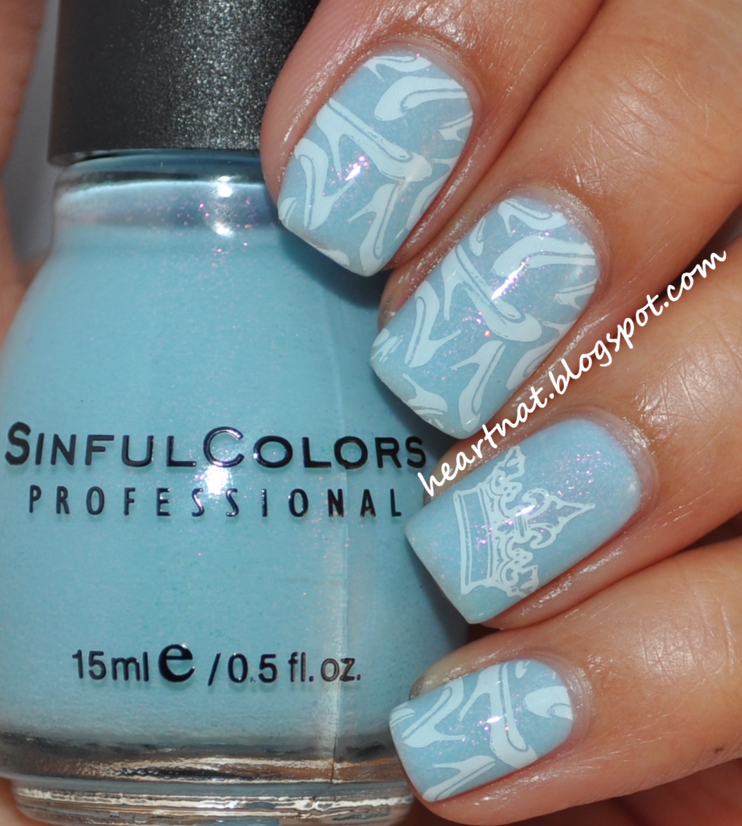 French Nail Art: Cinderella Inspired Nails - French Nail Art: Cinderella Inspired Nails