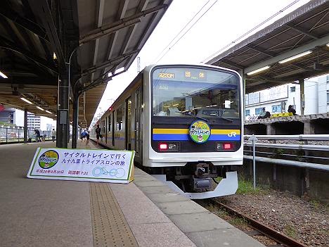 九十九里トライアスロン2014　団体専用臨時列車　209系