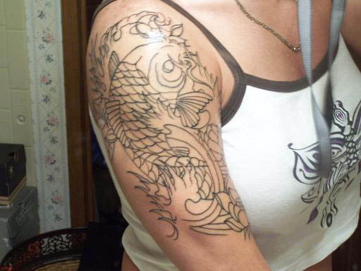 koi fish tattoo designs for men