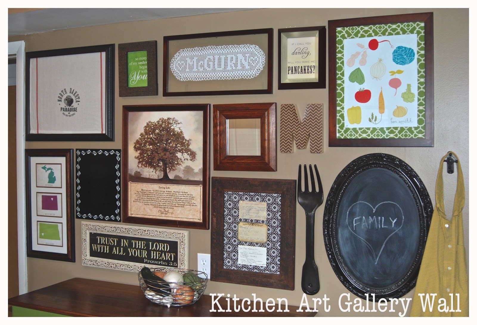 Kitchen Art Gallery Wall