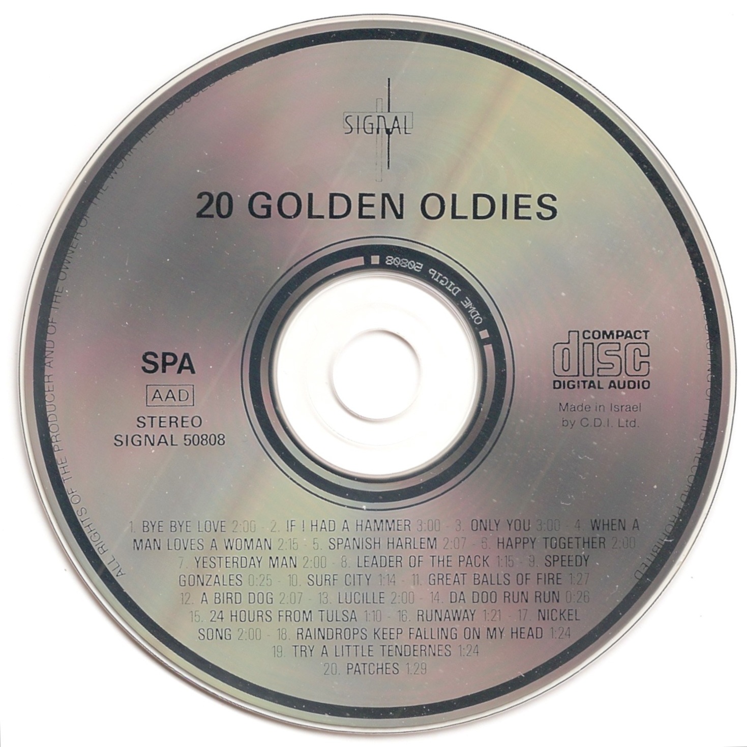 The First Pressing CD Collection Various Artists 20 Golden Oldies