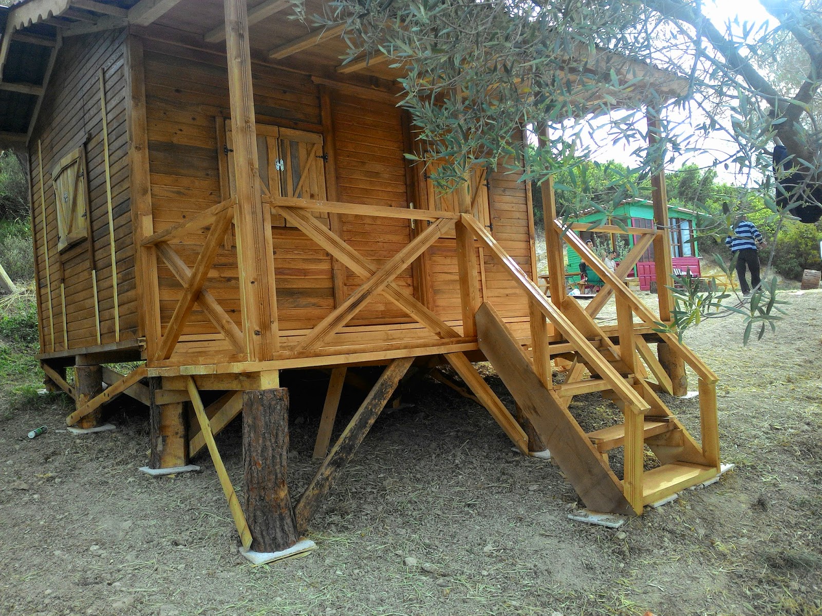 Ahşap ev 20 m2 AHŞAP Bungalow izolasyonlu polimit çatılı