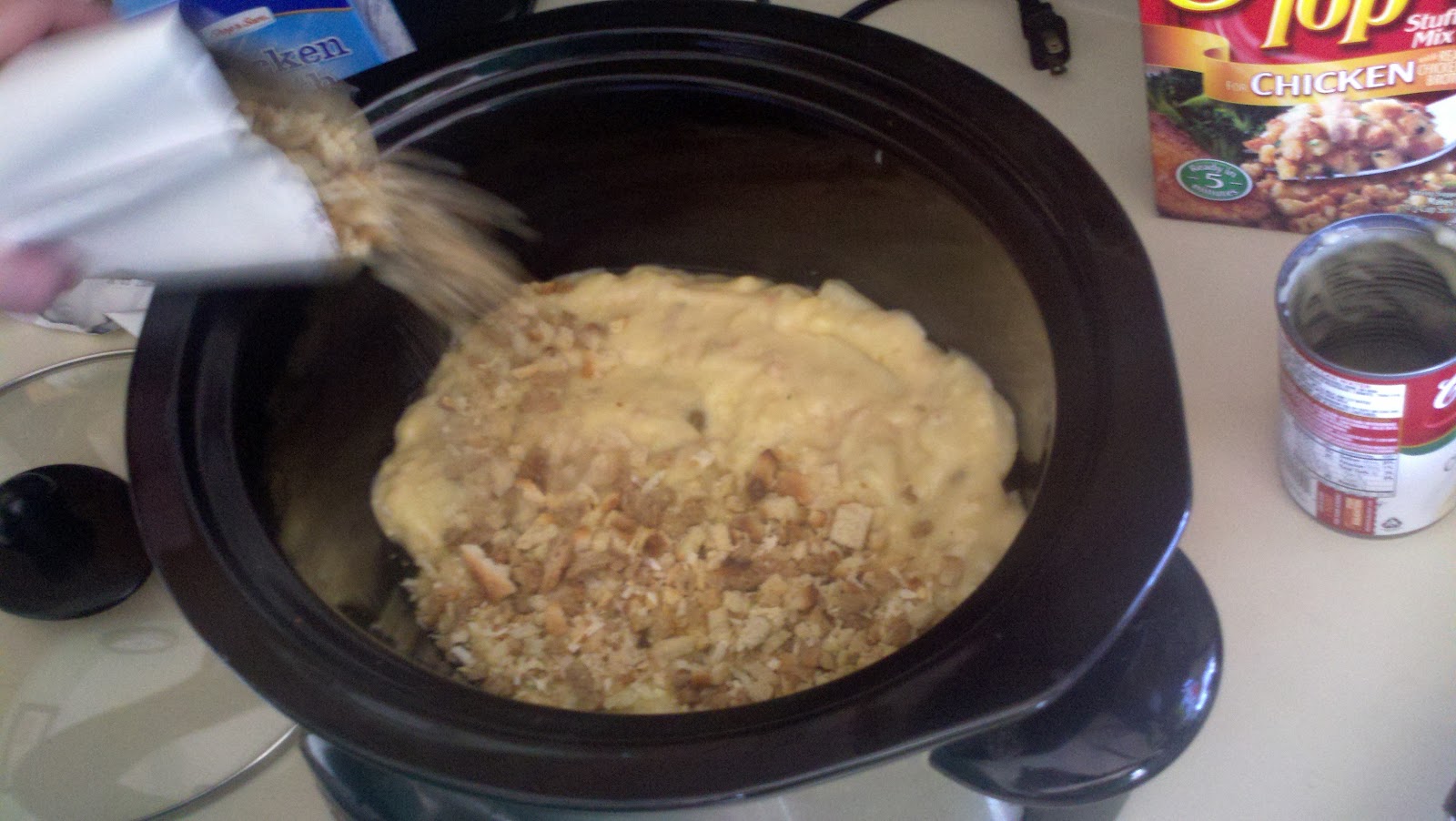 Swiss Cheese Chicken and Stuffing Crockin' Moms