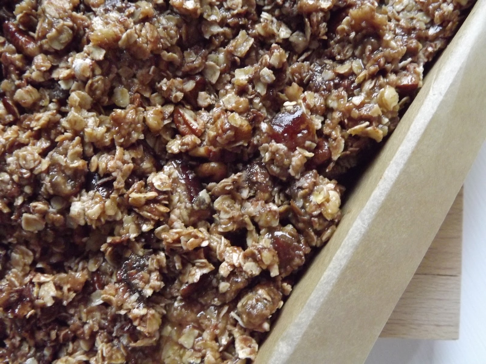 Pecan, Date and Chocolate Chip Flapjacks