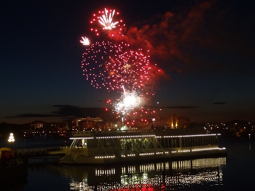 Victoria BC harbor fireworks
