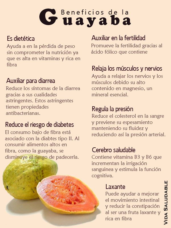 Propiedades y beneficios de la Guayaba