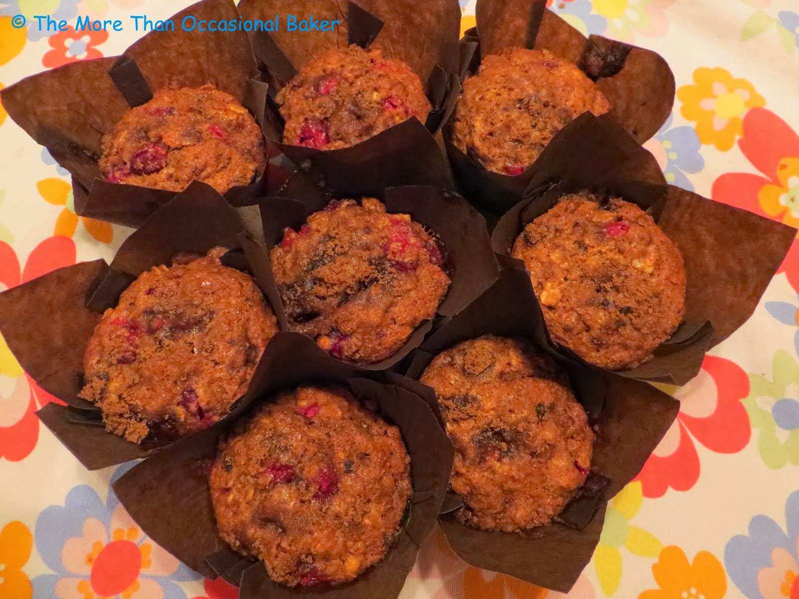 The more than occasional baker Banana, Cranberry, Pecan Oat Muffins