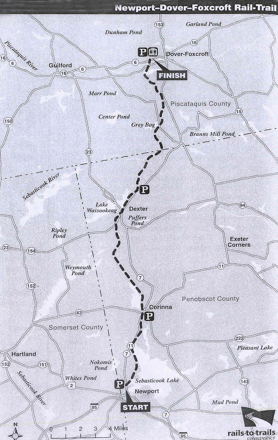 Hiking in Maine with Kelley 1/17/12 NewportDoverFoxcroft RailTrail