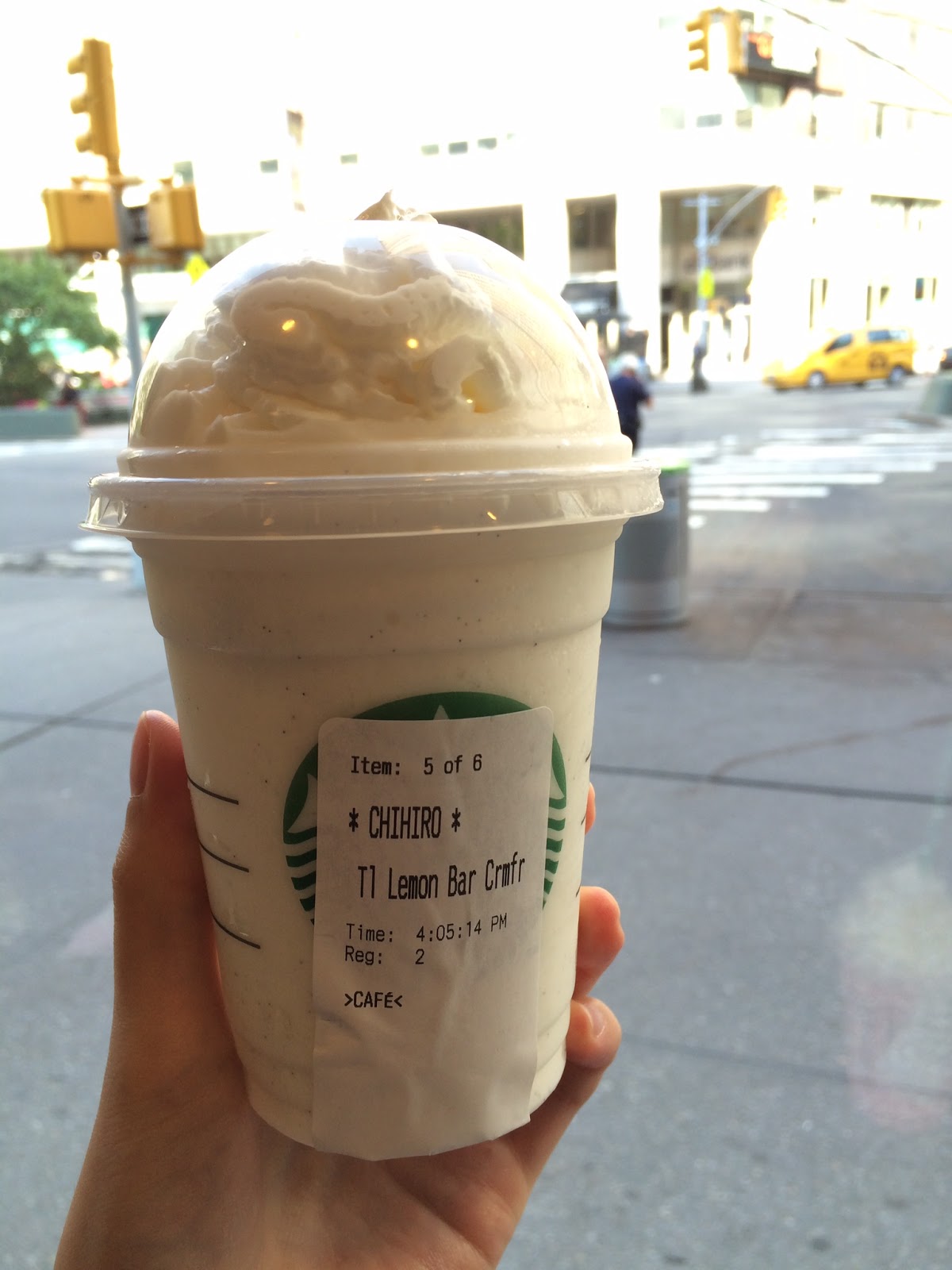 Lemon Bar Frappuccino Blended Crème Beverage From Starbucks / スターバックスの