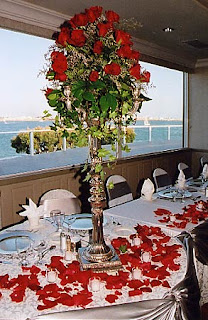 Tall Rose Wedding Centerpieces Tall Rose Wedding Centerpieces