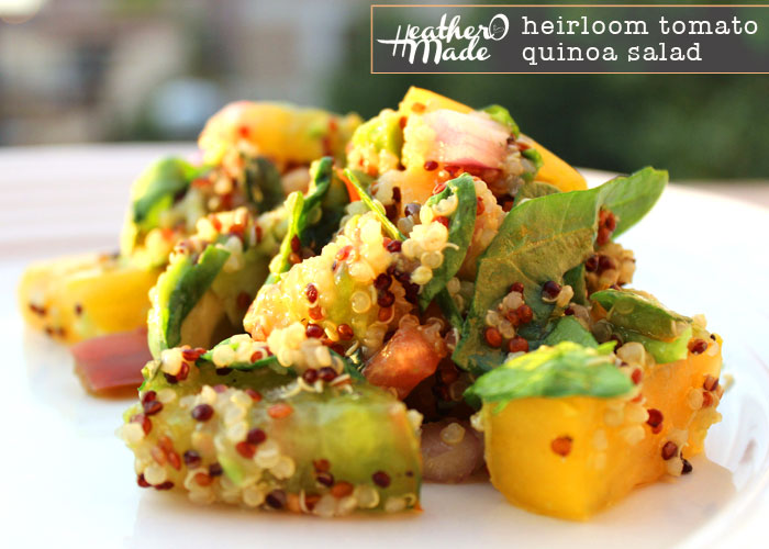 Heather O Made Heirloom Tomato Quinoa Salad