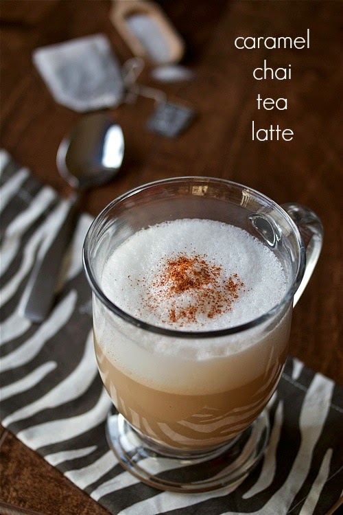 Caramel chai tea latte Yankee Kitchen Ninja