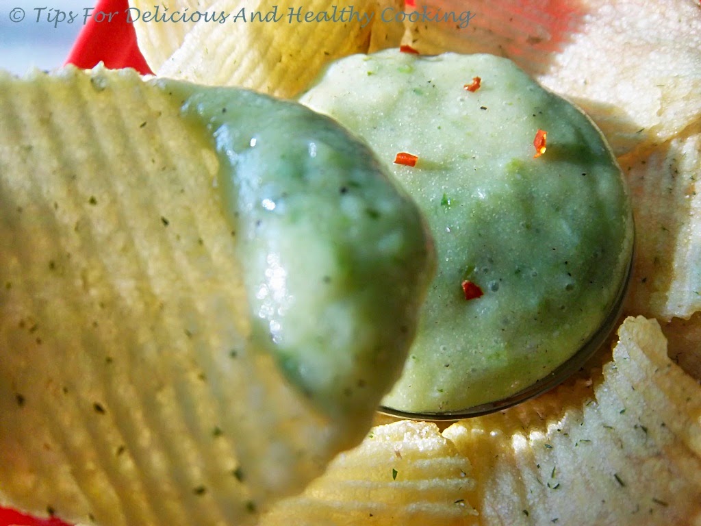 TIPS FOR DELICIOUS AND HEALTHY COOKING Green Dip