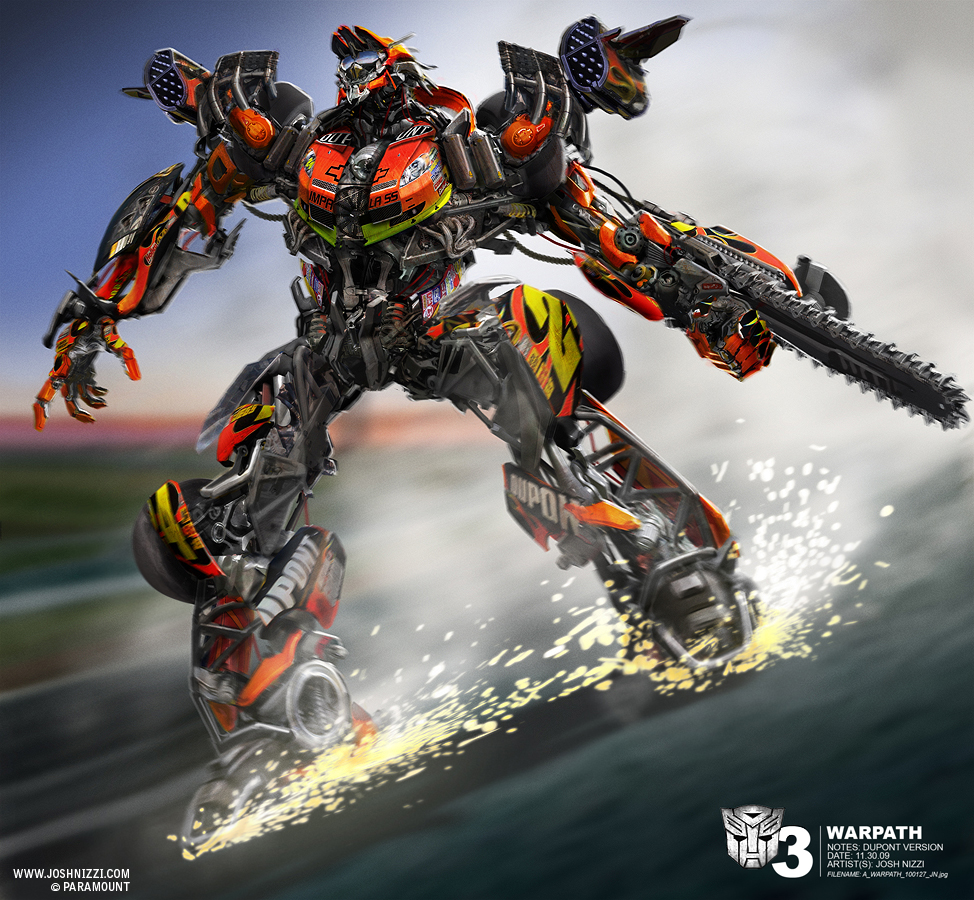 Blog Arte inedito de Josh Nizzi en Transformers 3