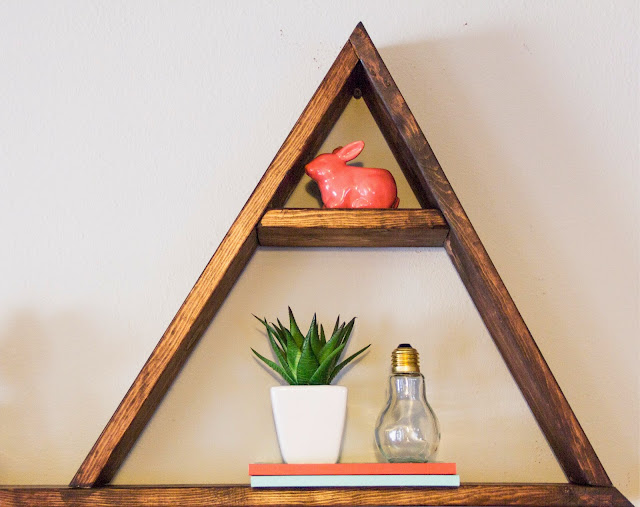 The Frierson Family DIY Triangle Wood Shelves